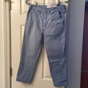 Chino by Anthropologie light blue slim capri pants size 28